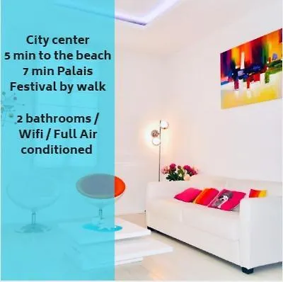 Apartmán Le Riviera Duplex Cannes Mer Plage Palais Festivals Francie